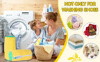 Shoes Washing Bag Laundry Bag Padded Shoe Protector Fluffy Fiber Polyester Laundry Wash Bag Machine Washable Organizer
