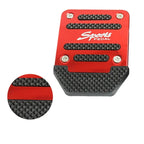 New 2Pcs/3Pcs/set Universal Non-Slip Aluminum Manual Transmission Car Pedal Cover Set Kit Pedali Red/Blue/Silver Car Accessories