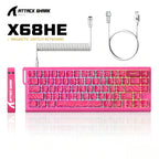 ATTACK SHARK X68HE X68PRO HE Magnetic Axis Gaming Keyboard Wired 8K Return Rate 5000mAh Battery Web Driver PBT Keycaps Esports