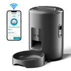 2L with Video Automatic Cat Feeder, Intelligent Timed and Quantitative Feeding, Cat, Dog and Pet Feeding Bowl Controlled by App