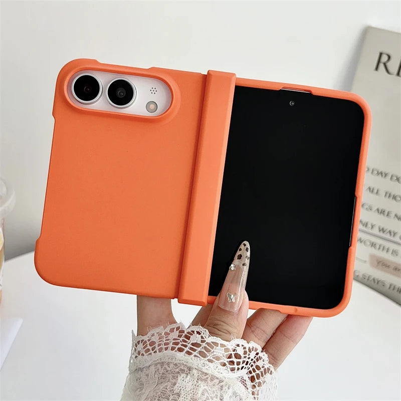 Luxury Dopamine Candy Color Matte Phone Case For iPhone Duo Fold Hinge Protection Ultra-thin Hard PC Cover For iPhone Duo Ultra