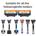 5-Layer Replaceable Safety Blades, Men's Manual Razor, Stainless Steel Blades, Suitable for Daily Facial Cleaning and Care