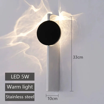 Rotatable LED Wall Sconce – Stainless Steel