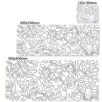 CIFBUY Large Gaming Mouse Pad Black White Strata Abstract Design Non-Slip Office Desk Mat Lock Stitched Edge for Computer Keyboa