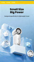 Portable Handheld Mini Fan 5 Speed Adjust Type c Rechargeable Fan Digital Display Desktop Fan Outdoor