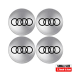 56/60/65MM Car Wheel Hub Caps Auto Emblem Tyre Center Covers Accessories For Audi A1 A2 A3 A4 A5 A6 A7 A8 Quyttro Sline RS Q2 Q3