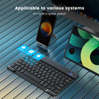 Wireless Mouse Dual Modes Bluetooth-compatibl 2.4G Portable Office Mouse for Laptop Notebook PC MacBook Battery Gaming Mouse