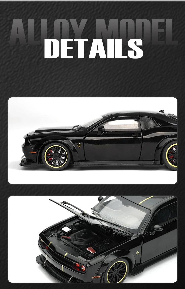 1:32 Dodge Challenger SRT Hellcat Redeye V8 Alloy Metal Diecast Model American Muscle Sports Car Collection Of Hobby Decorations