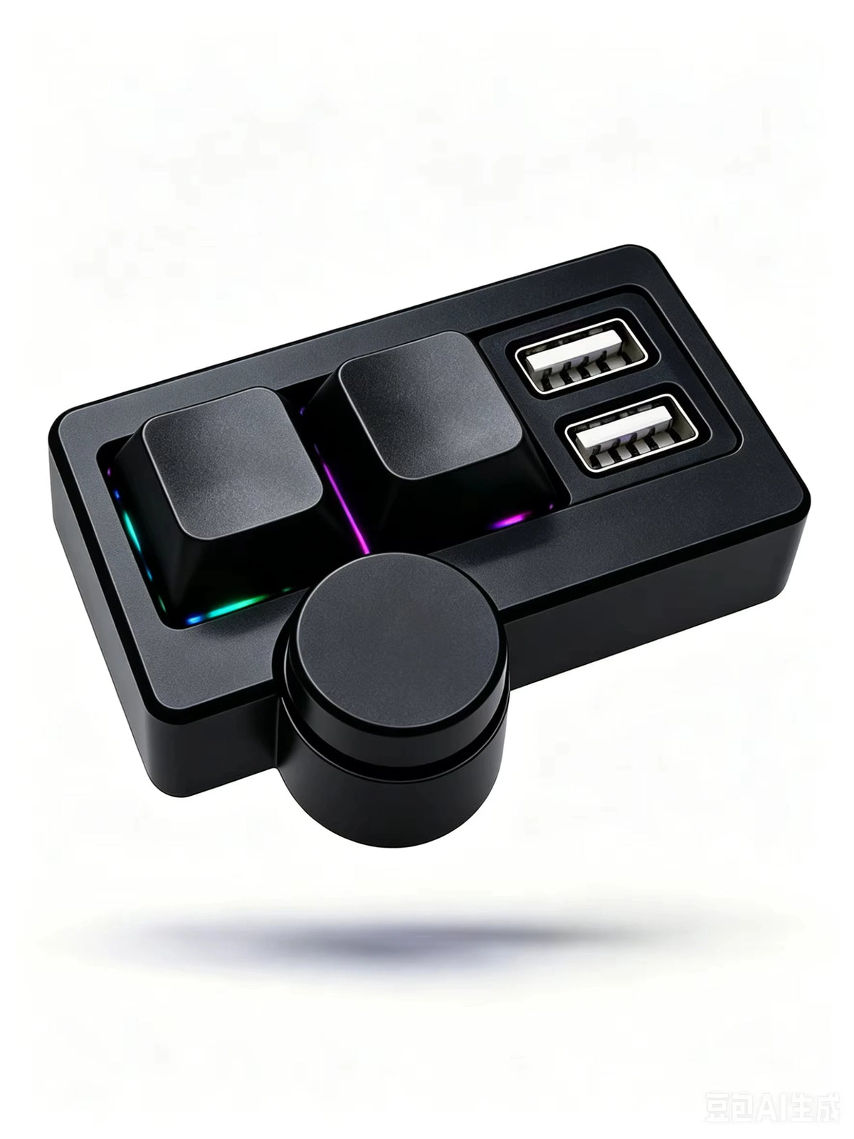 RGB Backlit Wired Mini Gaming Keyboard Hot-Swappable Portable Multi-Combination/Multimedia Game Office Custom Shortcut Keyboard