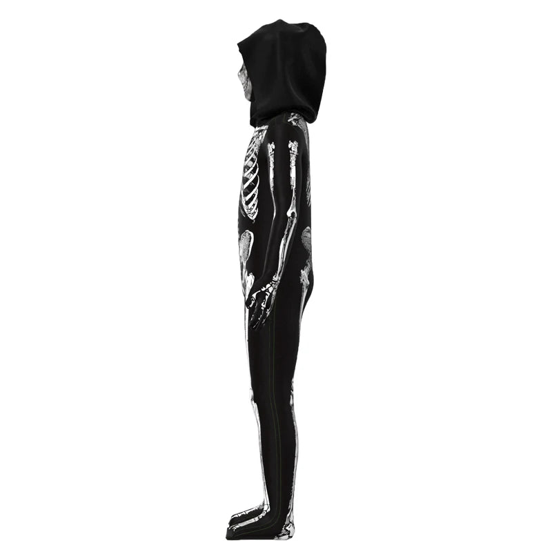 Scary Zombie Costume Cosplay Skeleton Skull Costume Suit Halloween Costume for Adult Carnival Party Dress Up