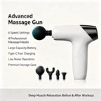 Mini Massage Gun with 4 Replaceable Massage Head Powerful Muscle Massager for Relaxation Deep Tissue Percussion Massage Machine
