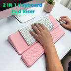 Keyboard Wrist Rest, Ergonomic Memory Foam Wrist Support for Typing & Gaming, Tilted Keyboard Pad, Aesthetic Desk Accessories Fo