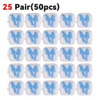 25/1Pair Ear Plugs Sleeping Noise Cancelling Reusable Silicone Sound Block Earplugs Summer Waterproof Swimming Ear Plug With Box