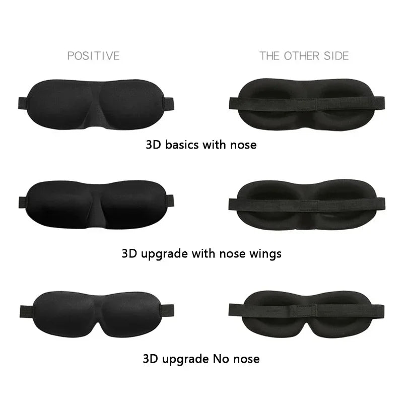 3D Sleep Mask Eye Mask for Travel Yoga Nap Lightweight Breathable Eye Cover Night Sleep Block Out Light Eyepatch for Women Men