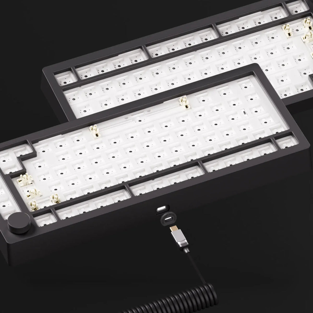 Akko MonsGeek M1 V5 Tri-mode Mechanical Keyboard Barebone Kit VIA 75% 3/5 Pins Customized Hot Swap RGB Rapid Disassemble Gasket
