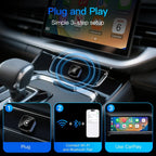 (2026 Upgraded) Wireless CarPlay Adapter for Apple iPhone＆Android, Small Size,Plug and Play,Fast and Stable Connection Wireless