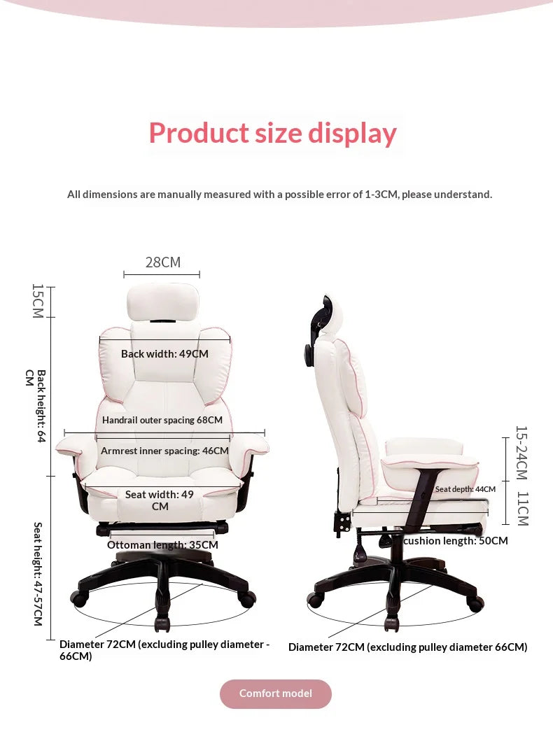 Ergonomic Office Chair High Back Lumbar Support Adjustable Mesh Seat Reclining Headrest Swivel Gaming Computer Desk Chair