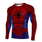 2026 Spider Graphic Vintage Print Compression Long Sleeve T Shirt Quick Dry Sports Fitness Workout Training Top Family Matching