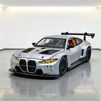 1:24 BMW M4 GT3 Alloy Sports Car Model Diecast Metal Toy Car Vehicles Model Simulation Sound and Light Collection Childrens Gift