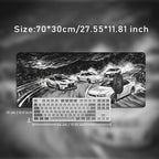 Black And White Drift Cars Mouse Pad Gamer XL HD Home Large New Mousepad XXL keyboard pad Carpet Gaming laptop Desktop Mouse Pad