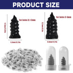 Spiral Tire Repair Plugs Rubber Screw Nails Puncture Patch Kit Quick Fix for Car Motorcycle Bike Vacuum Tires Tubeless