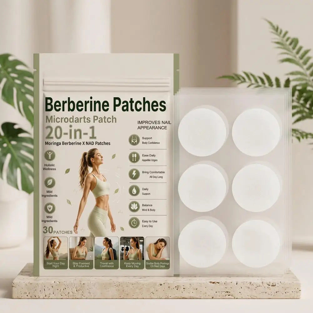 Moringa X NAD Patches Berberine Support Patch Skin Friendly Daily Wellness Body Care Patches