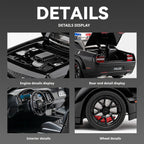 1:24 Challenger SRT Hellcat Police Car Alloy Sports Car Model Metal Racing Car Vehicle Model Sound Light Toy Gift