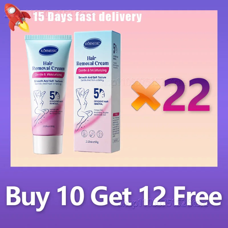 Hair Removal Cream Body Hair Remover Gentle Depilatory Cream Moisturizing Smooth Skin Care for Women Men Legs Arms Underarm Dail