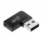 90 Degree USB 3.0 Male to Female Right Angle Extension Adapter USB Upward  Elbow Adapter 10Gbps For Laptop PC Connector Converte