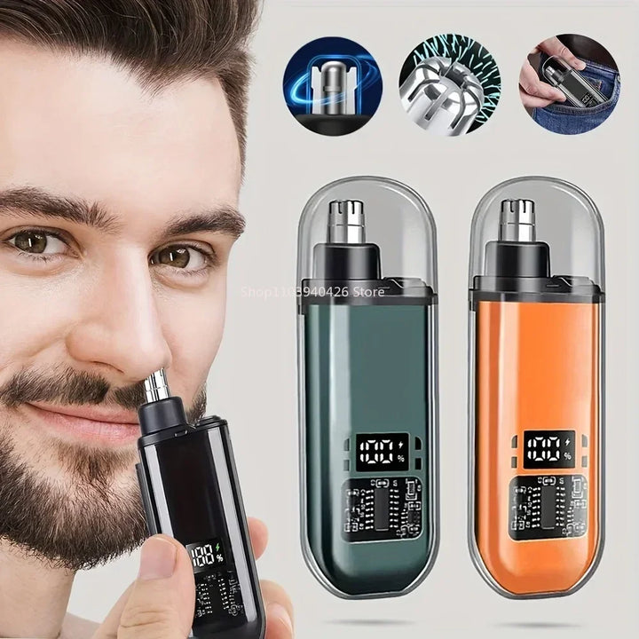 Electric Nose & Ear Trimmers for Men USB Rechargeable  Portable Mini Compact Design with Fast Charge Electric Grooming Kit