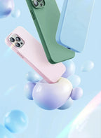 Luxury Shockproof Case For Apple iPhone 11 12 13 14 15 16 17 Pro Max 17 Air Plus Liquid Silicone Cases Cover Phone Accessories