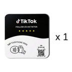 NFC 215 square programmable for Google Review Card NFC Station Table 13.56Mhz QR code editable Standing Card