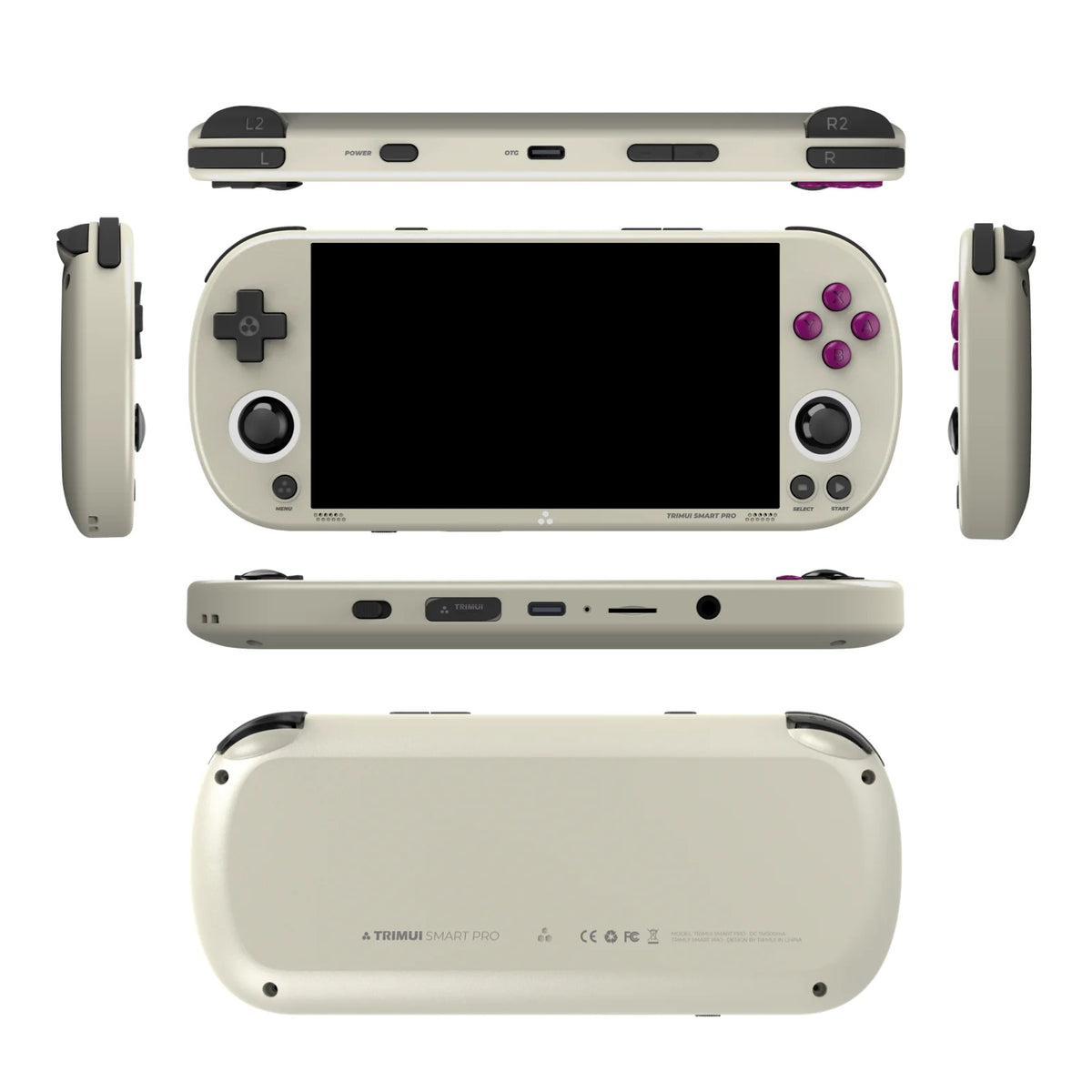 AMPOWN Trimui Smart Pro Consoles 4.96'' IPS Screen Handheld Game Players Linux System Emulator Portable Console Retro Video Game