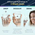 Hydrogen Water Tablets Magnesium 12 PPM H2 Molecular Hydrogen Effervescent Tablets for Drinking Water Energy Wellness 90 Tablets