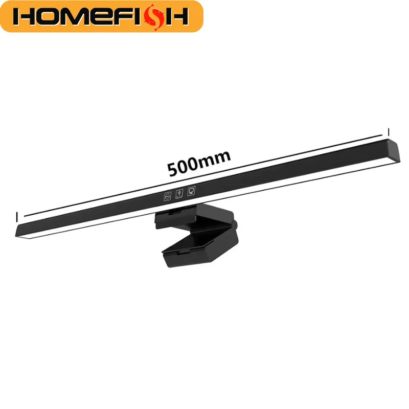 HOMEFISH 50cm Monitor Light Bar USB Desk Lamp Stepless Dimming Screen Hanging Reading Light for Study Table Top