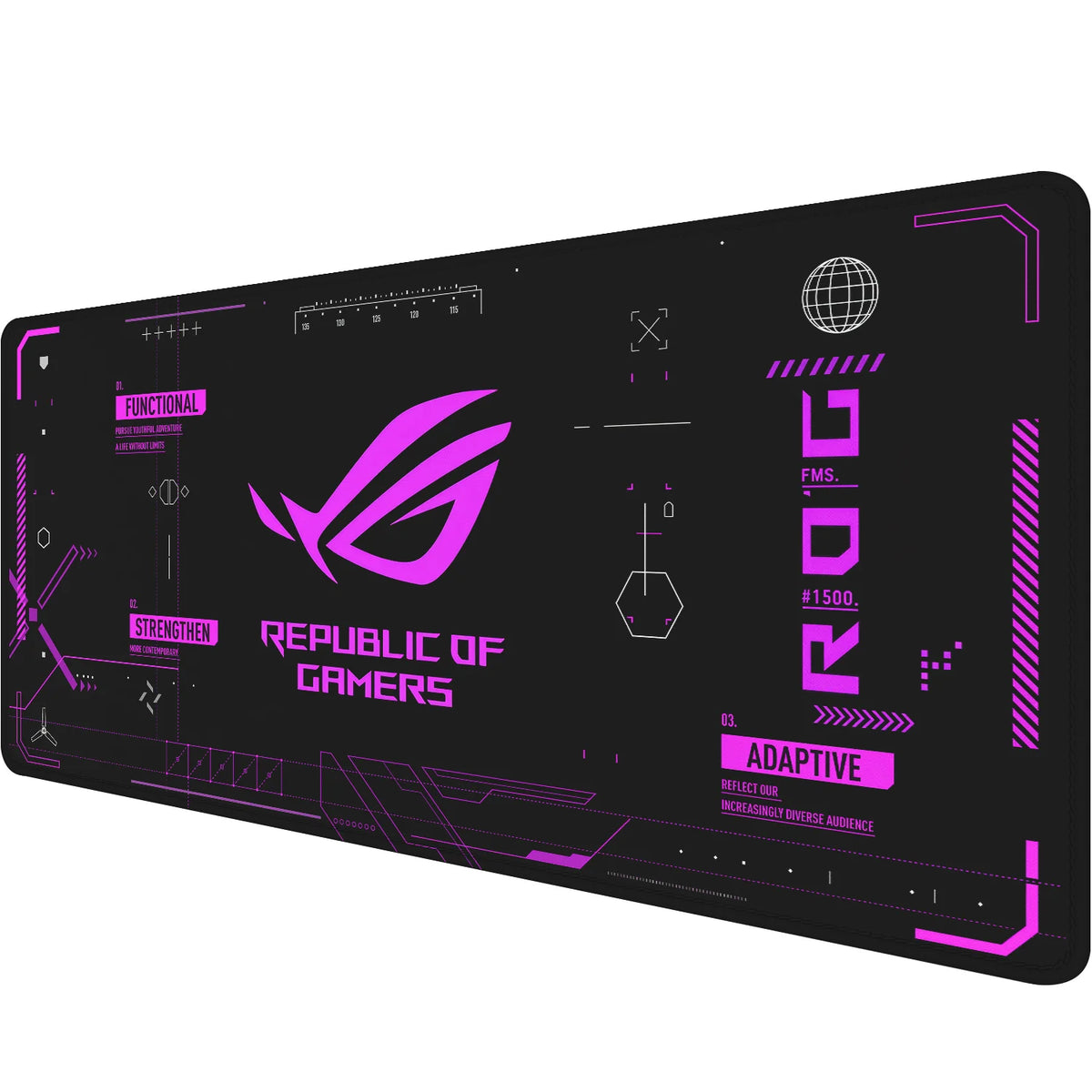 Extended Gaming Mouse Pad | Non-Slip Rubber Base, Stitched Edges