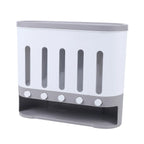 Wall-Mounted Dry Food Storage Dispenser 9Kg Capacity Airtight Cereal & Grain Organizer with Removable Compartments