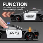 1:24 Challenger SRT Hellcat Police Car Alloy Sports Car Model Metal Racing Car Vehicle Model Sound Light Toy Gift