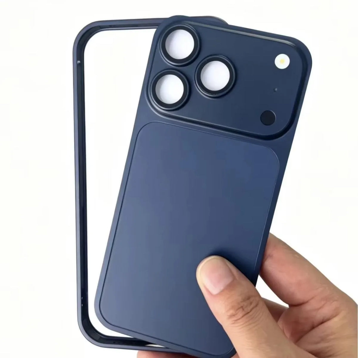 Metal Alloy Frame Bumper Phone Case for IPhone 17 16 15 14 13 12 Pro Change To 18 Pro Shockproof Protective Border Cover