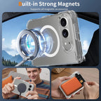 Strong Magnetic For Magsafe Case For iPhone DUO 18 Fold iPhoneDUO iPhone18Fold Clear Hybrid Shockproof Hard Cover Soft Shell