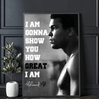 Mike Tyson Muhammad Ali Motivational Quote Poster Sticky Wall Art Printing Waterproof Home Living Bed Room Bar Aesthetic Decor