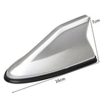 Universal Carbon Fiber Look Car Roof Top Mount Shark Fin Aerial Antenna Toppers Auto Radio AM FM Antenna Signal Amplifier Aerial