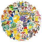 PokeMoned Theme Party Favors Slap Bracelets Stickers Keychain Party Gifts Goodie Bag Stuffers Fillers Birthday Party Decorations