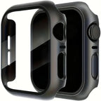 Tempered Glass+cover For Apple Watch Case Accessories 45mm 41mm 44mm 40mm 42mm Screen Protector Apple watch serie 9 4 5 6 SE 7 8