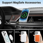 Original Magnetic Clear Case for iPhone 18 17 16 15 14 13 12 11 Pro Max 12 13 mini Funda for Magsafe Silicone Transparent Cover