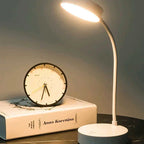 Flexible LED Desk Lamp with 3-Level Dimmer, USB Powered, Eye-Caring, Warm, White Light, Perfect for Home, Office, Reading, Study