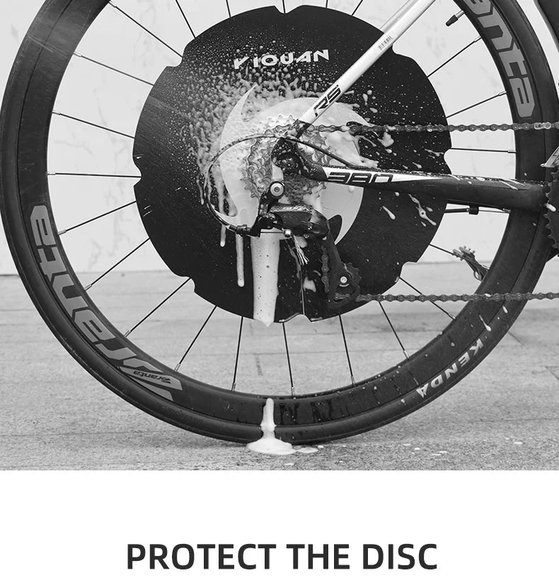 Anti-fouling Motorcycle Washing Disc Brake Cleaning Protection Cover Ultralight Bicycle Washing Disc Guard Bike Accessories
