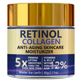 Retinol Collagen Hyaluronic Acid. Anti-Aging Moisturizer 5X Firming Lift. Even Skin Tone. Vitamins A B5 C E Panthenol. 60g
