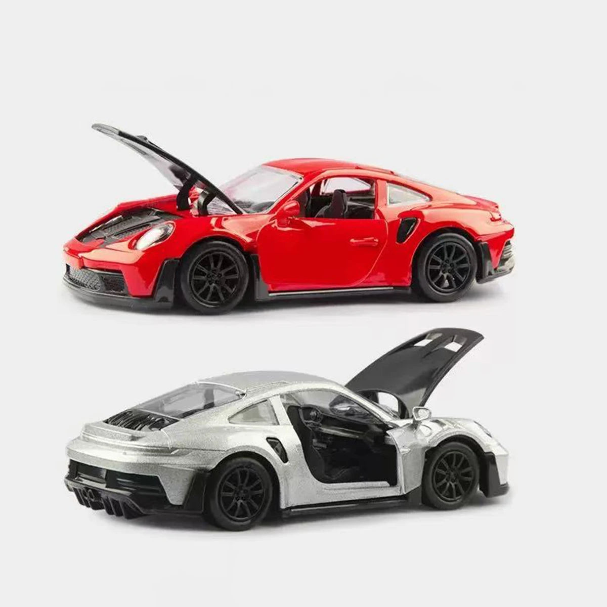 Scale Cast Simulation Alloy Toy Car Door Can Be Opened Pullback Drive Collectible Model Vehicle Toy for Kids