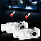 2PCS Car Door LED Light Logo Laser Projector Welcome Light For Audi sline TT Q2 Q3 Q5 Q7 Q8 A3 A4 A5 A6 A7 R8 B5 B6 B7 B8 C5 C6